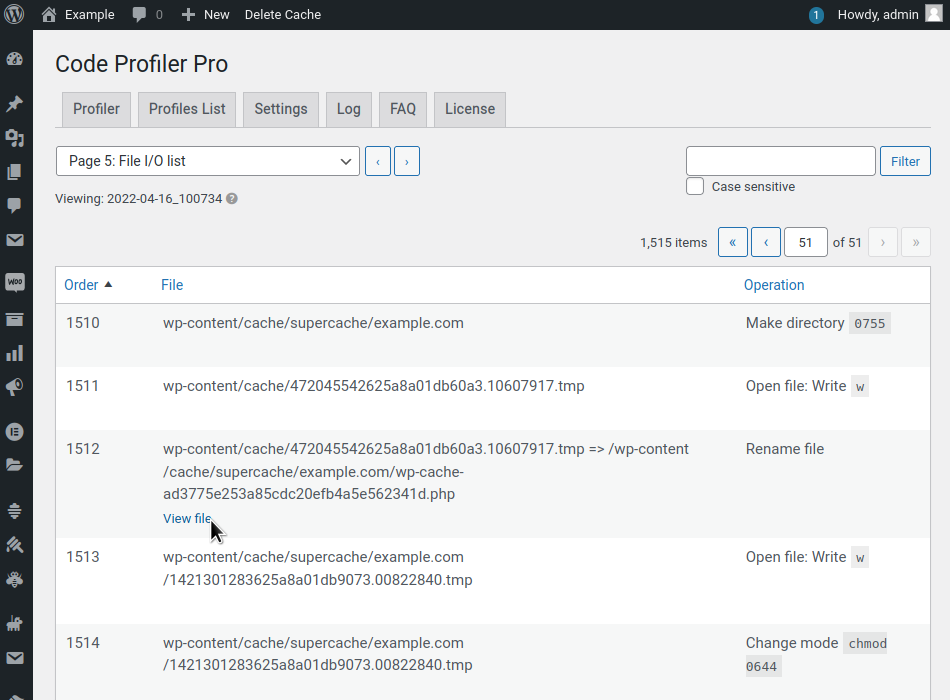 Code Profiler screenshot #6