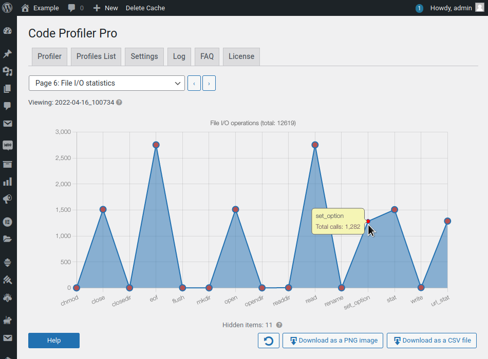 Code Profiler screenshot #7