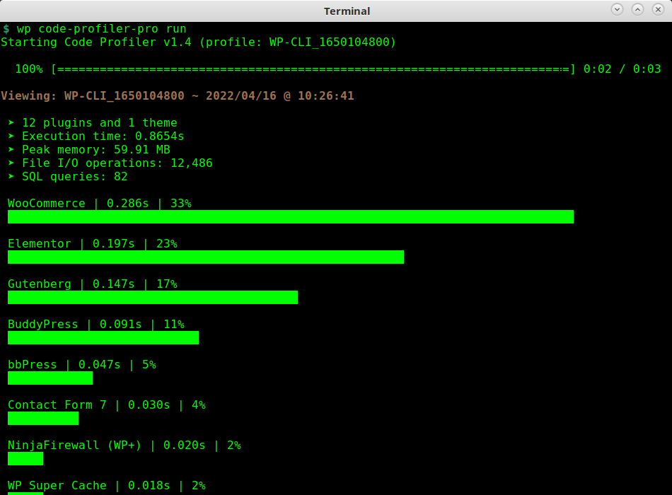 Code Profiler screenshot #9